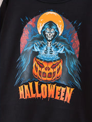 Boy's Halloween Skeleton Sweatshirt for Fall Winter