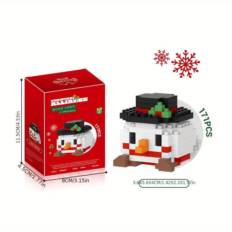 DIY Christmas Hanging Lanterns Mini Building Blocks Ornament Set