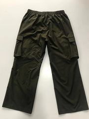 Women's Plus Solid High Rise Cargo Trousers