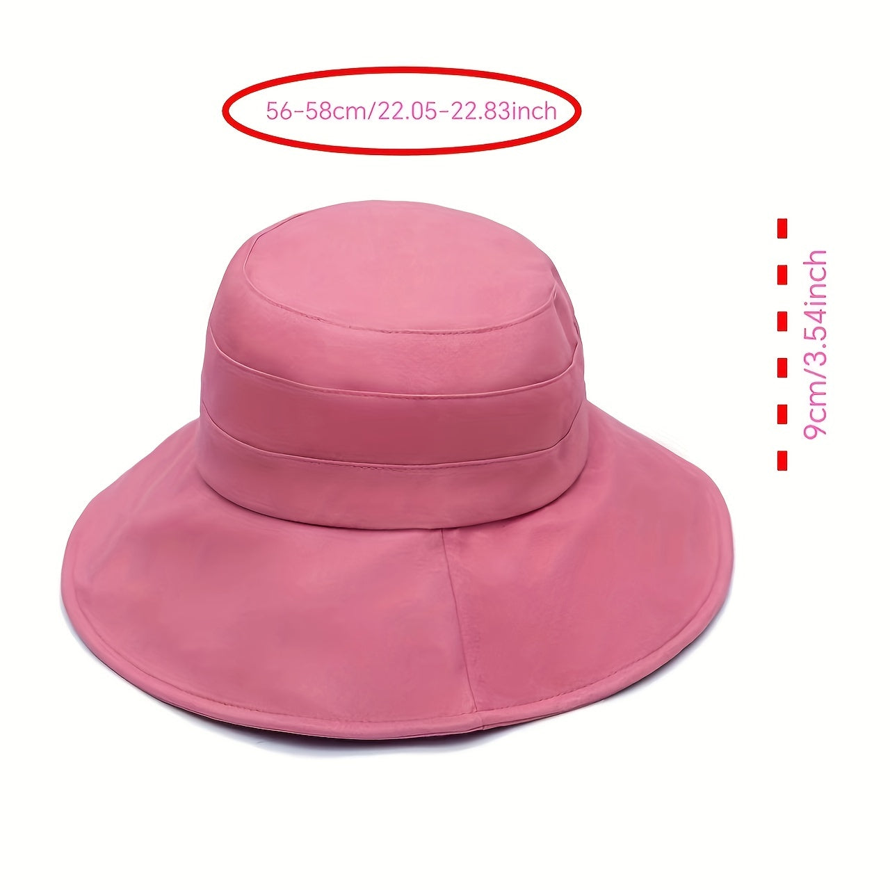 Versatile Sunshade Big Brim Bucket Hat for Men Women