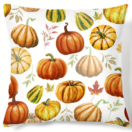 Autumn Pumpkin Pattern Throw Pillow Covers - Home Decor