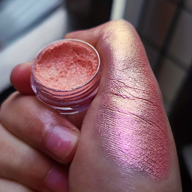 Polarized Eyeshadow Pigment Waterproof Diamond Glossy Shimmer Monochrome