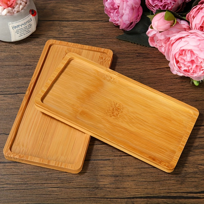 Bamboo Storage Tray for Snacks and Fruits Organizer