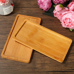 Bamboo Storage Tray for Snacks and Fruits Organizer