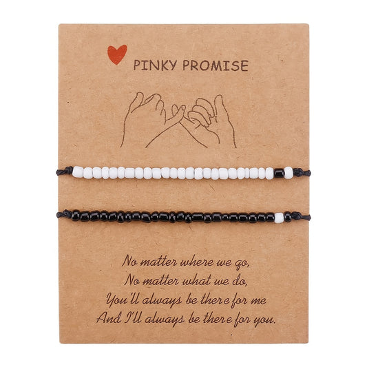 Adjustable Waterproof Cord Couples Bracelets Yin Yang His And Her Lover Bracelet