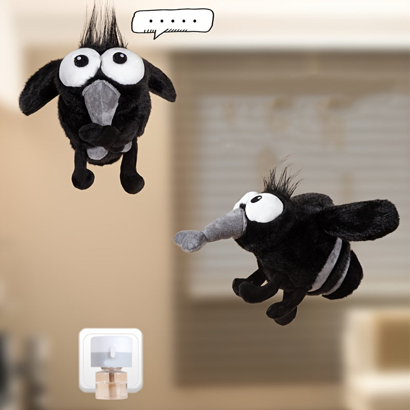 Adorable Mosquito Plush Toy with Fluffy Wings Soft Insect Plushie