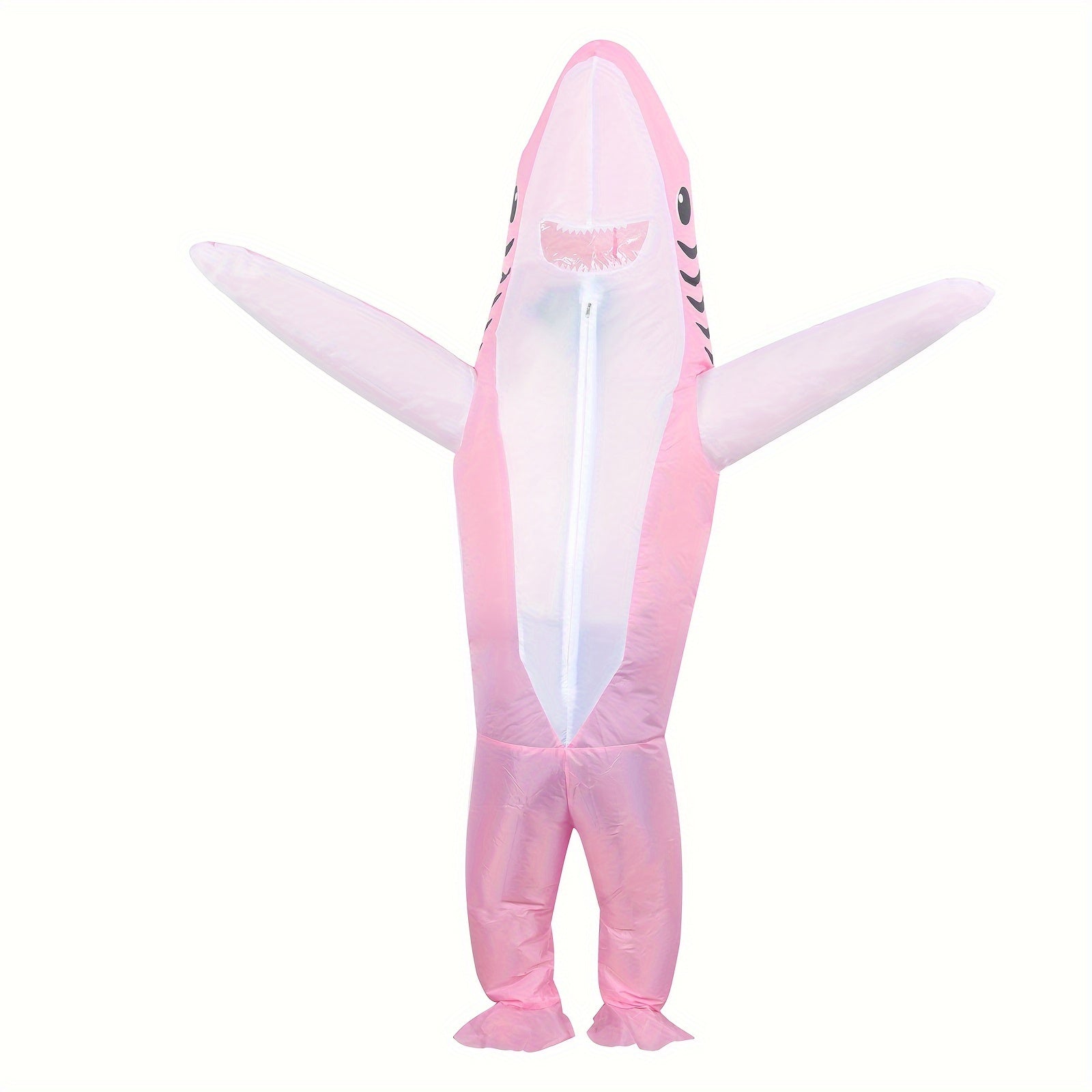 Adult Inflatable Shark Costume Pink One Size