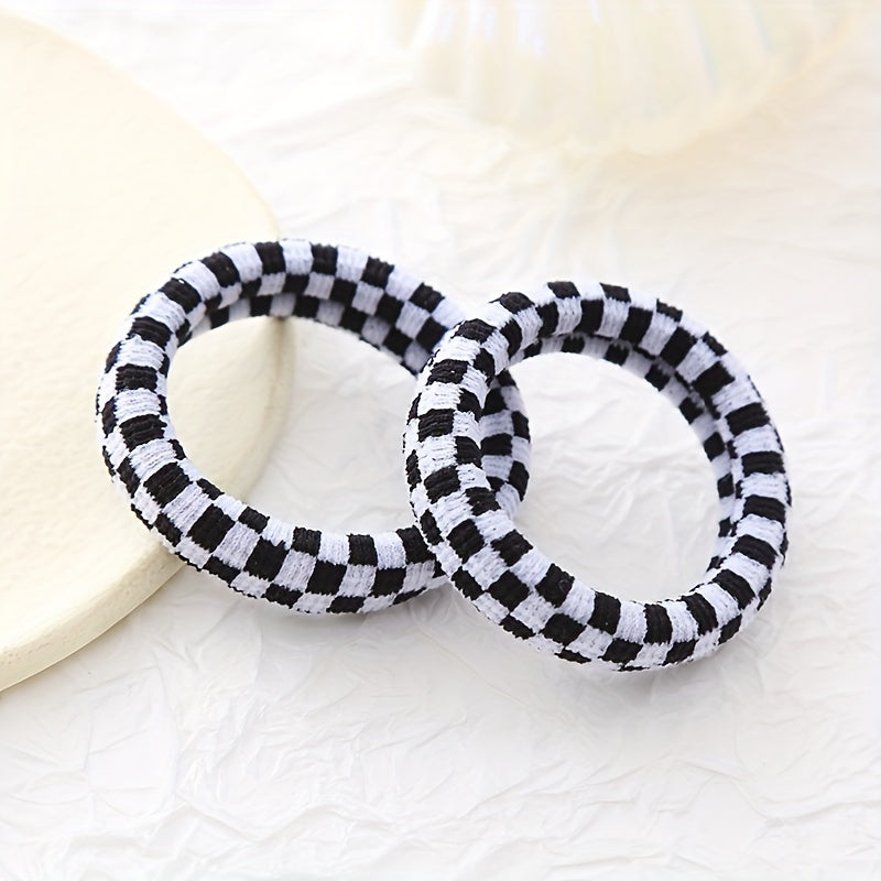 Vintage Cloth Ponytail Hair Tie High Elasticity Hair Rope Braiding Hair Accessor