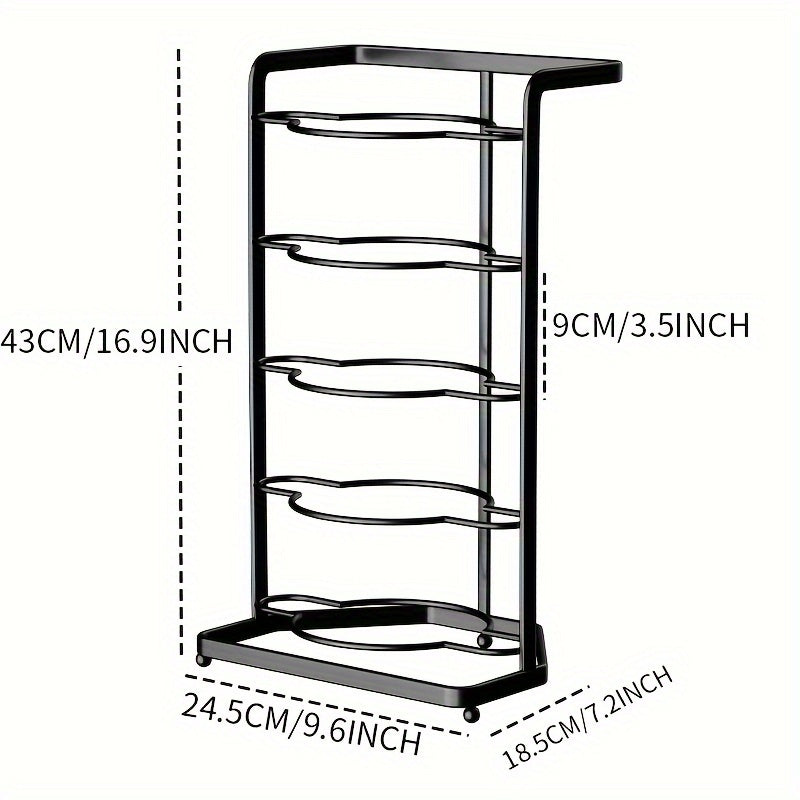 Kitchen Side Dish Plate Storage Rack Vegetabl...