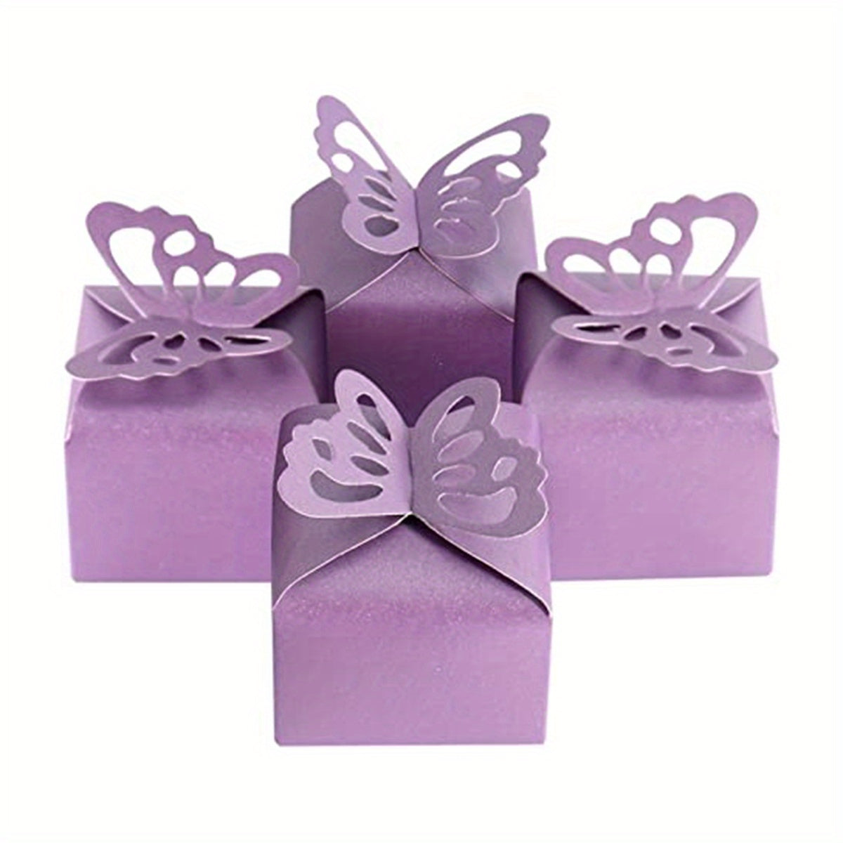 10pcs Hollow Butterfly Candy Box Party Wedding Birthday Decoration Box