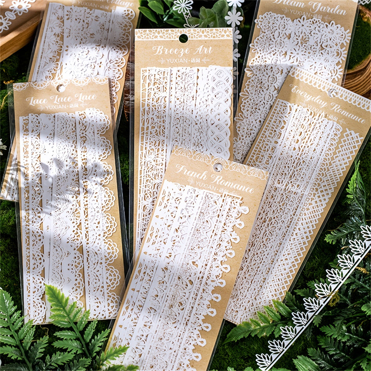 16pcs Lace Waltz Series Hand Tent Art Material Decoration Pack