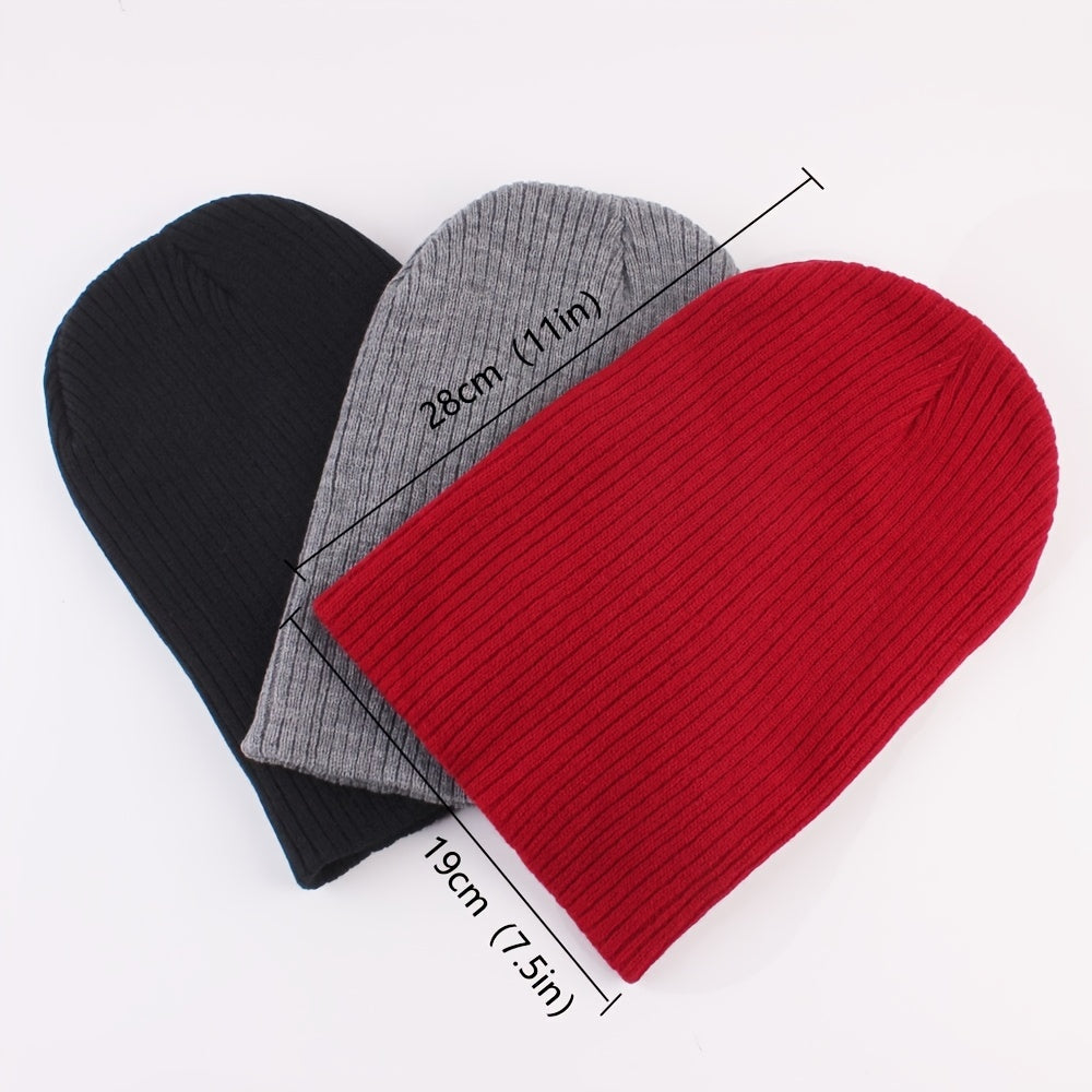 Soft Winter Beanie Hat for Men Women