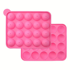 3D Silicone Lollipop Mold 20 Cavities Round Candy Mold