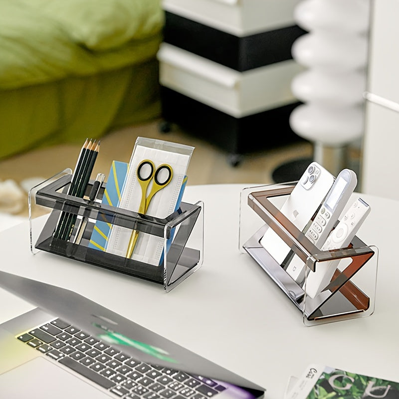Large Office Remote Control Pen Holder Stationery Storage Box