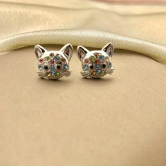 Cat Stud Earrings, Decorative Accessories, Gift For Girls