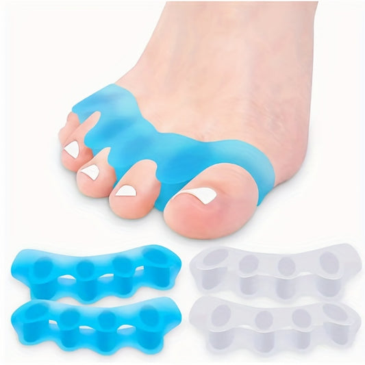 Silicone Toes Separators for Home & Nighttime Use - Straighten Toes & Spacer