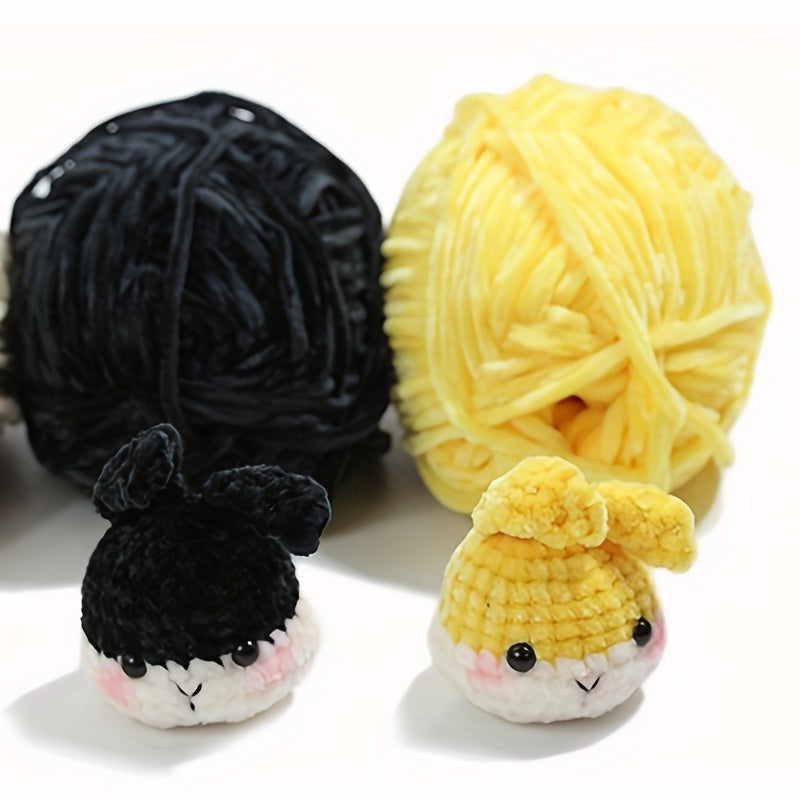 3pcs Chenille Yarn 100% Polyester Soft Comfortable Yarn for Knitting Crochet