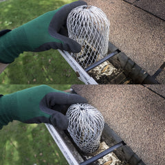 2pcs Gutter Guard Aluminum Filter Strainer Rain Gutters Downspout Guard