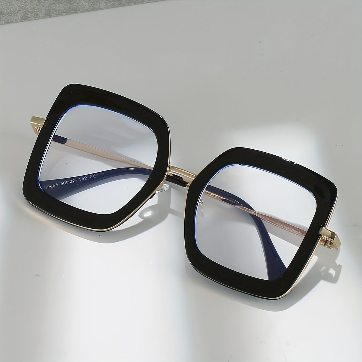 Clear Lens Glasses TR90 Square Frame Anti Light Party Glasses