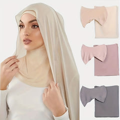 Chiffon Hijab Sunscreen Head Scarf Set for Women