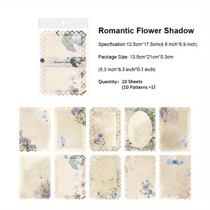 10pcs Vintage Scrapbook Paper Mix Special Papers For Scrapbooking