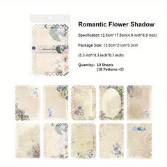 10pcs Vintage Scrapbook Paper Mix Special Papers For Scrapbooking