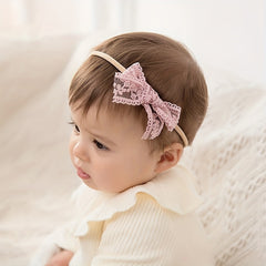 6pcs Baby Headbands Lace Bowknot Hairbands Hair Accessories For Baby Girls