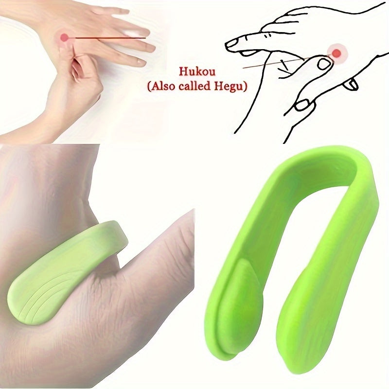 Acupressure Clip Thumb Massage for Migraine Tension Relief