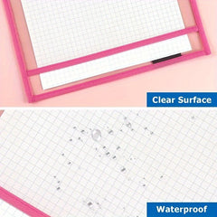 10 Pack Reusable Dry Erase Pockets Clear Plastic Sleeves Write and Wipe