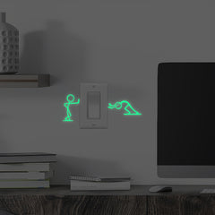 Luminous Cartoon Switch Sticker Glow In The Dark Kid Sticker