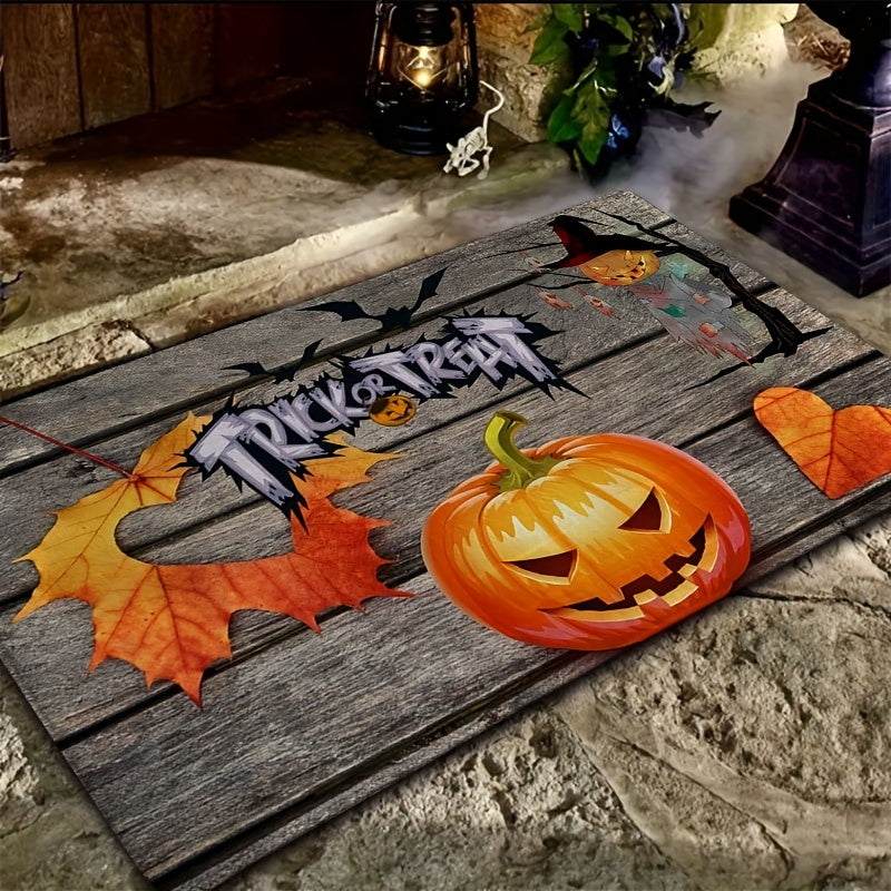 Halloween Pumpkin Pattern Area Rug Non-slip Kitchen Mat