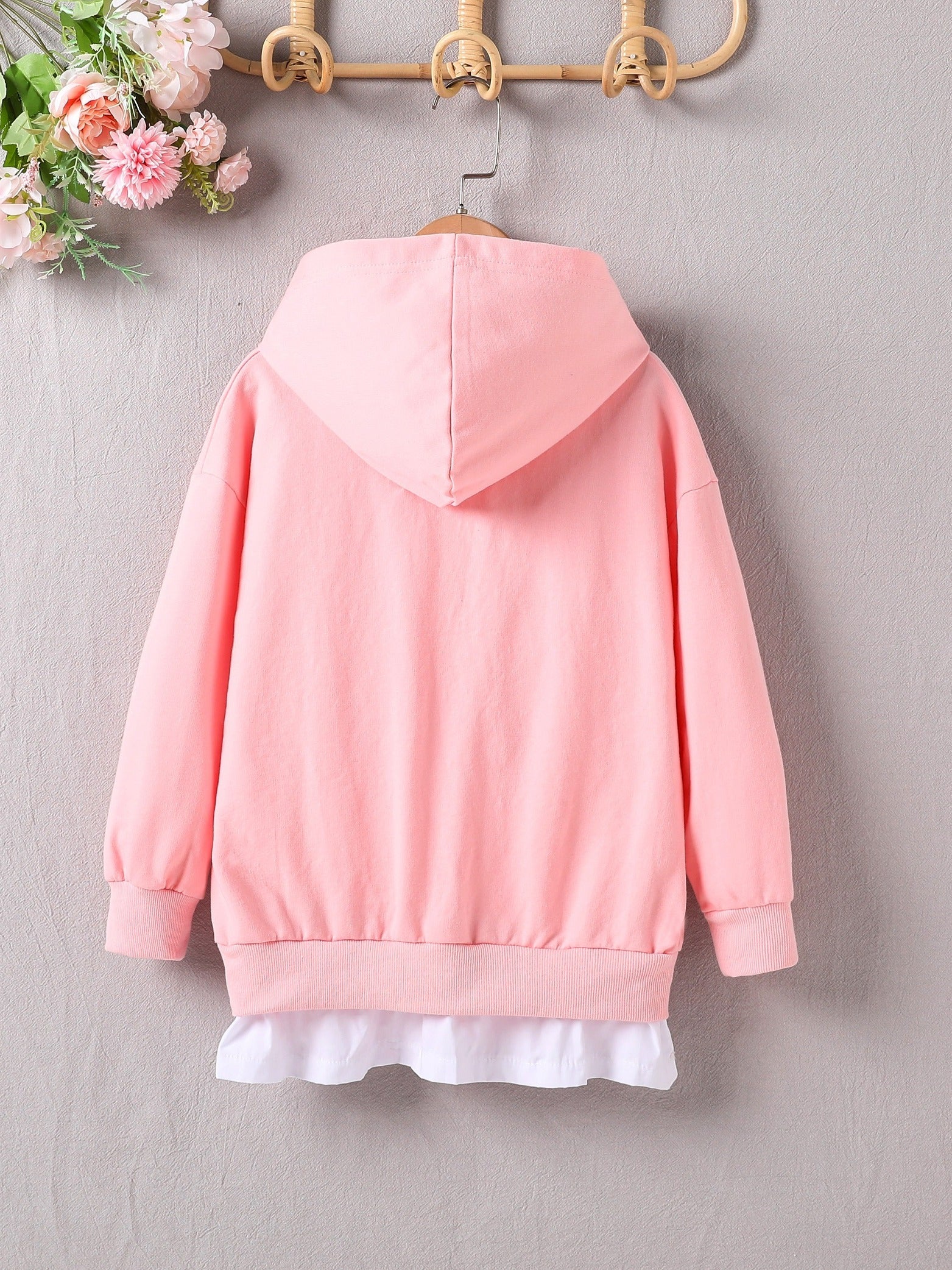 Girls Printed Long Sleeve Hoodie Sweatshirt