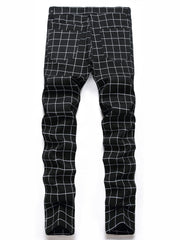 Men's Retro Plaid Stretch Casual Pants