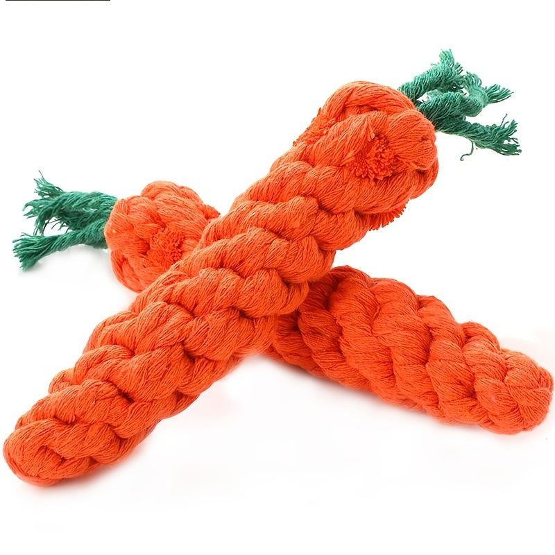 Pet Knot Toy For Dog & Cat Carrot Shape Dog Chew Toys