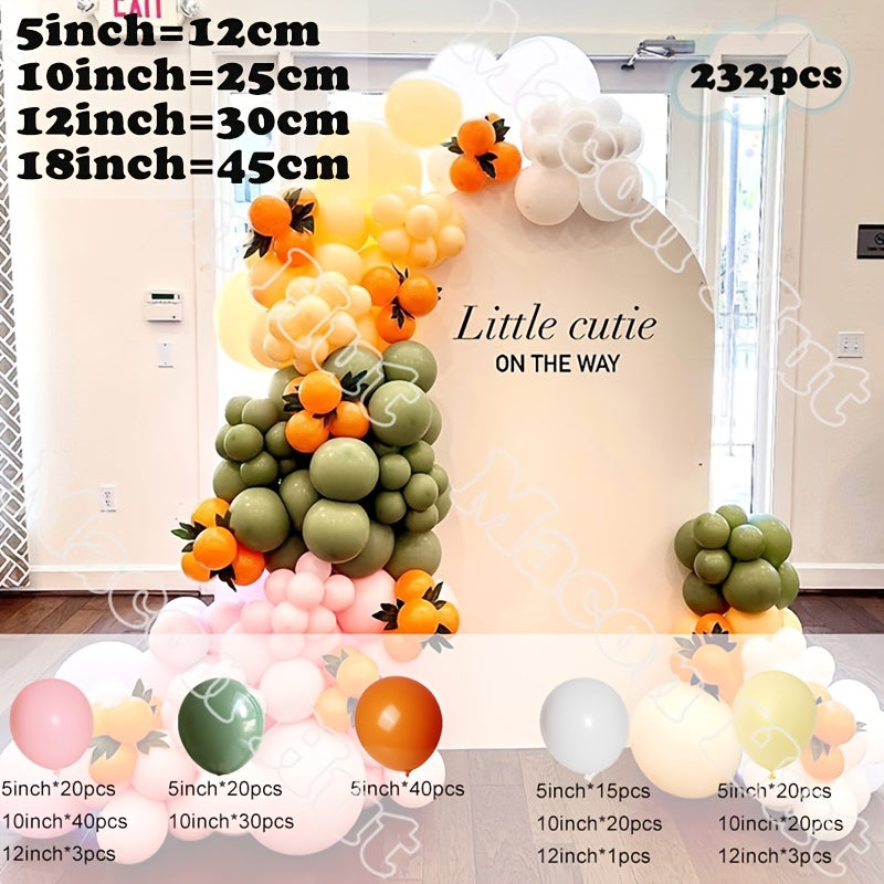 232pcs Avocado Green Balloon Garland Arch Kit for Party Decoration