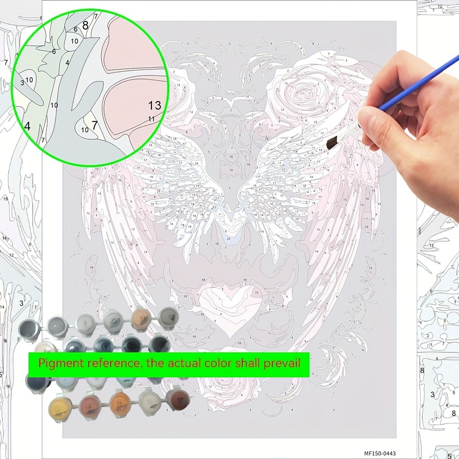 DIY Digital Painting Kit Rose Wings Home Wall Decor Ideal Gift for Crafts