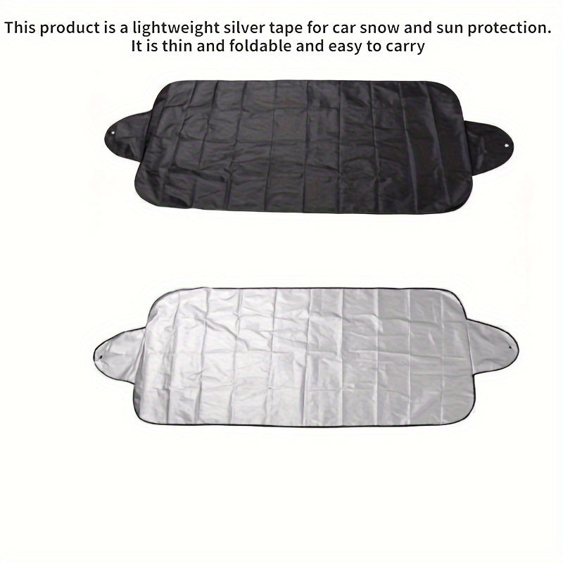 Foldable Windshield Cover for Snow and Sun Protection