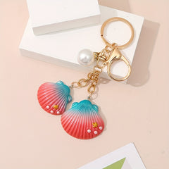 Creative Resin Shell Keychain Bag Purse Pendant Accessory