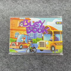 Busy Book Sticker Puzzle Toy - Marine Life, Transportation & School