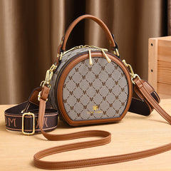 Stylish Vintage Pattern Handbag Faux Leather Shoulder Bag