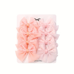 8pcs Baby Girls Bow Hair Clip Party Hair Accessories Sets