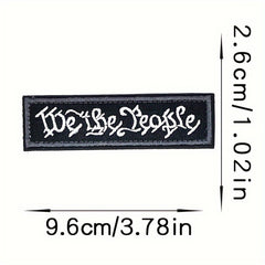 12pcs Embroidery Patches Applique Morale Patches Hook & Loop