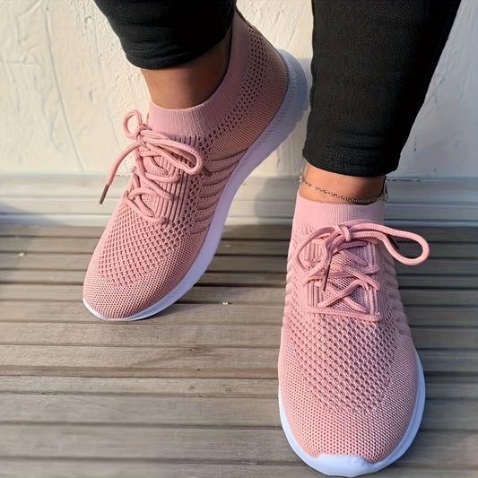 Women's Mesh Breathable Running Shoes Lightweight Low Top Sneakers