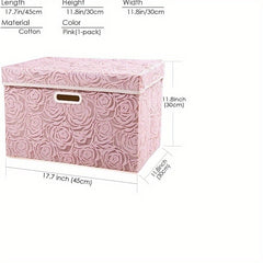 Rose Pattern Foldable Quilt Clothes Organizer Lightweight Handheld Packing Cubes