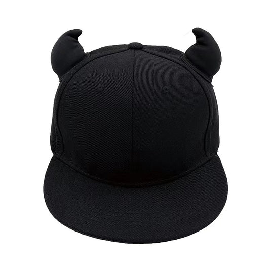 Devil Horn Decoration Baseball Hat Lightweight Adjustable Sports Cap