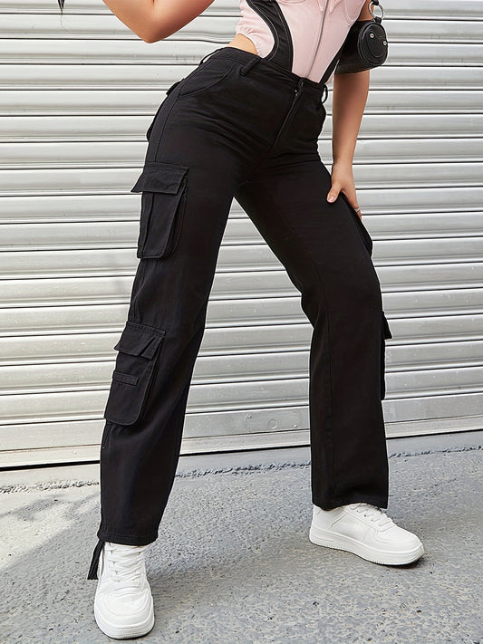 Cargo Pants Loose Fit High Waist Y2K Kpop Women's Denim Jeans