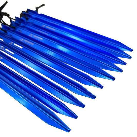 10pcs Aluminum Tent Pegs Wind Rope Nail for Camping