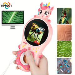USB Charging Unicorn Digital Microscope 500x Magnification