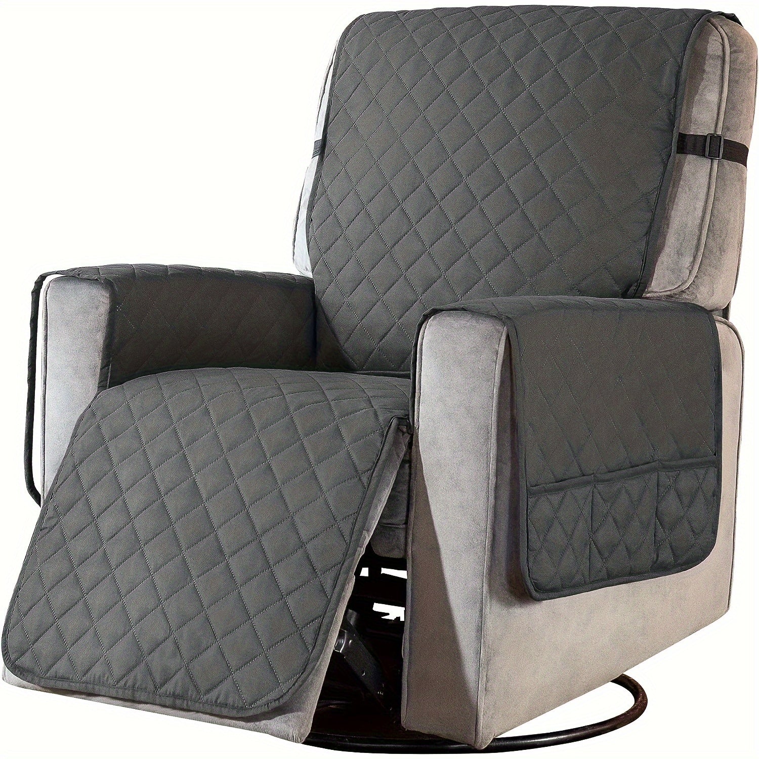 Non Slip Recliner Chair Slipcover Pet Cover With Elastic Straps Washable