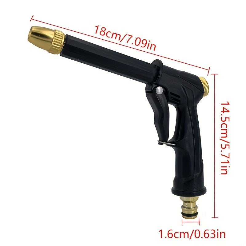 High Pressure Water Gun Portable Hose Nozzle Spray Adjustable Garden Car Pet Cle